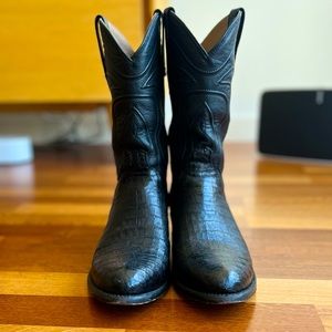 Tecovas Dillon Black Leather Boots 9.5D